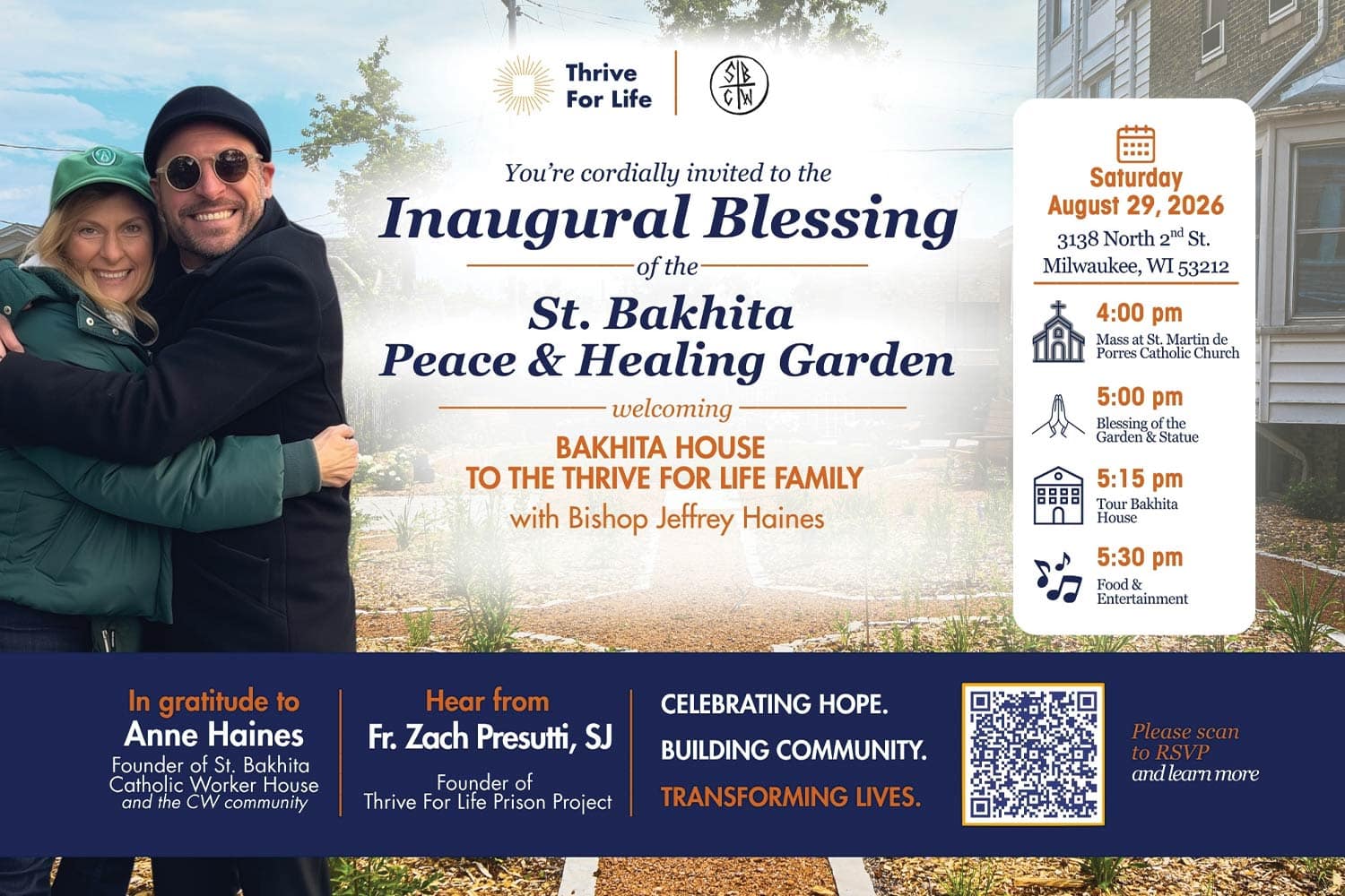 Inaugural Blessing of the St. Bakhita Peace & Healing Garden